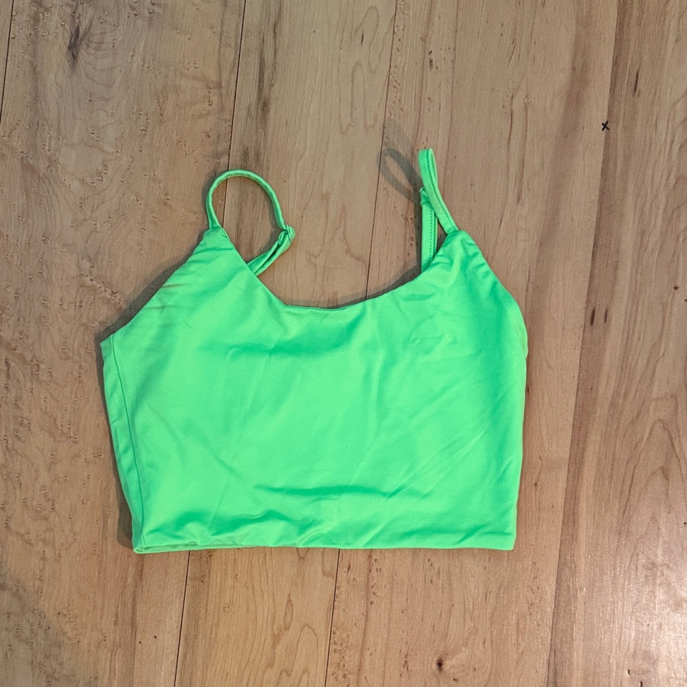 Neon Green Superdown Crop Top